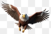 PNG American bald eagle flying animal bird. 