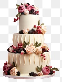 PNG White wedding cake dessert cream food. AI generated Image by rawpixel.