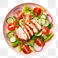 PNG Vegetable salad plate food. AI generated Image by rawpixel.