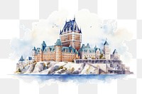PNG Quebec architecture building castle. AI generated Image by rawpixel.