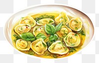 PNG Tortellini pasta plate food. AI generated Image by rawpixel.