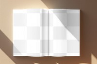 Open book pages png mockup, transparent design