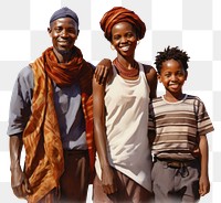 PNG African family portrait adult smile. AI generated Image by rawpixel.