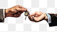 PNG Giving car key hand technology agreement. AI generated Image by rawpixel.