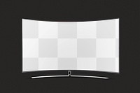 Smart TV screen png mockup, transparent digital device