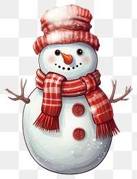 PNG Snowman winter white representation. AI generated Image by rawpixel.