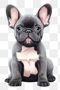 PNG  French bulldog animal mammal cute. AI generated Image by rawpixel.