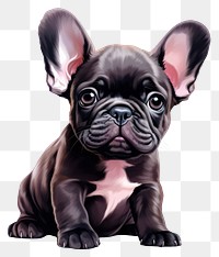 PNG  French bulldog animal mammal cute. AI generated Image by rawpixel.