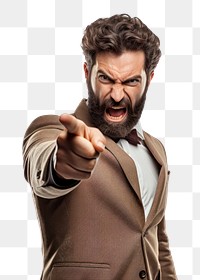 PNG Angry businessman shouting adult  