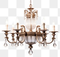 PNG Chandelier lamp white background architecture