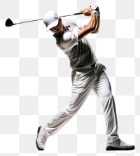 PNG Man golfer sports adult  