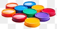 PNG Plastic bottle caps plastic white background container. AI generated Image by rawpixel.
