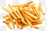 PNG French potato fries food white background condiment