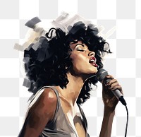 PNG Jazz singer microphone portrait adult. 