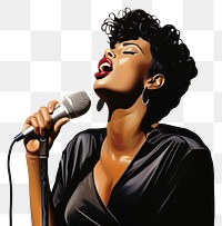 PNG Jazz singer microphone adult performance. AI generated Image by rawpixel.