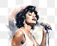 PNG Jazz singer microphone portrait adult. 