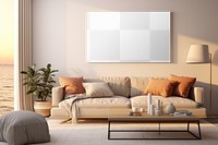 Picture frame png mockup, transparent wall decor