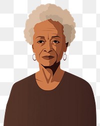 PNG African American grandmother portrait adult photography. 