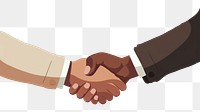 PNG Shake hands handshake togetherness agreement. AI generated Image by rawpixel.