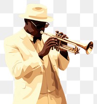 PNG Trumpeter playing jazz music musician adult. 