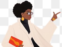 PNG African american woman glasses cartoon accessories. AI generated Image by rawpixel.