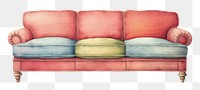 PNG Home interior furniture cushion drawing. 