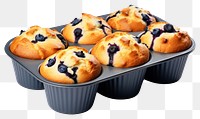 PNG Blueberry muffins blueberry dessert baked. 