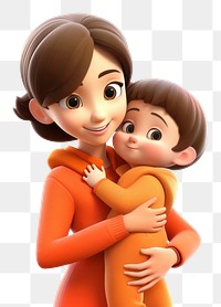 PNG Happy family cartoon baby cute. 