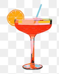 PNG Cocktail cocktail art drink. AI generated Image by rawpixel.