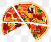 PNG Pizza food pepperoni vegetable. AI generated Image by rawpixel.