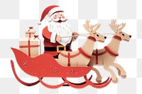 PNG Santa Claus mammal winter craft. 