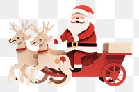 PNG Santa Claus christmas mammal wheel. AI generated Image by rawpixel.