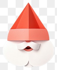 PNG Santa Claus origami paper art. 