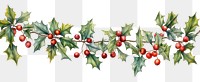 PNG Christmas pattern plant leaf