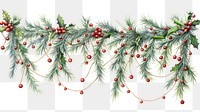 PNG Christmas pattern plant tree