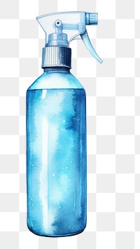 PNG Blue Ethyl Alcohol bottle blue white background. AI generated Image by rawpixel.