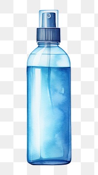 PNG Blue Ethyl Alcohol bottle blue  