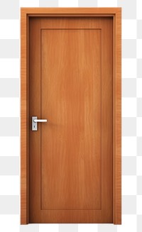 PNG Door closed brown wood. 