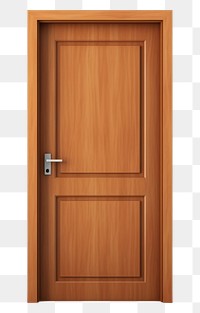 PNG Door closed brown wood. 