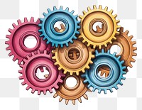 PNG Metal gears wheel clockworks machinery. 