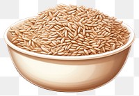 PNG Brown rice brown food seed. AI generated Image by rawpixel.