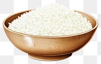 PNG Jasmine Rice rice bowl white. AI generated Image by rawpixel.