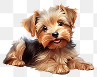 PNG Pet dog terrier mammal animal. AI generated Image by rawpixel.