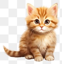 PNG Cute cat mammal animal kitten. AI generated Image by rawpixel.