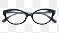 PNG Cat Eye glasses black white  