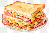 PNG Sandwich sandwich ham bread. 