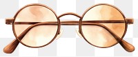 PNG Brown Vintage glasses sunglasses brown white background. AI generated Image by rawpixel.