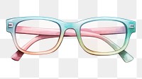 PNG Rectangle glasses white background accessories sunglasses. 