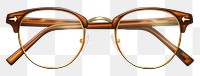 PNG Vintage glasses sunglasses brown white background. AI generated Image by rawpixel.