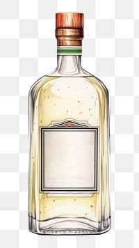 PNG Bottle tequila label drink. 